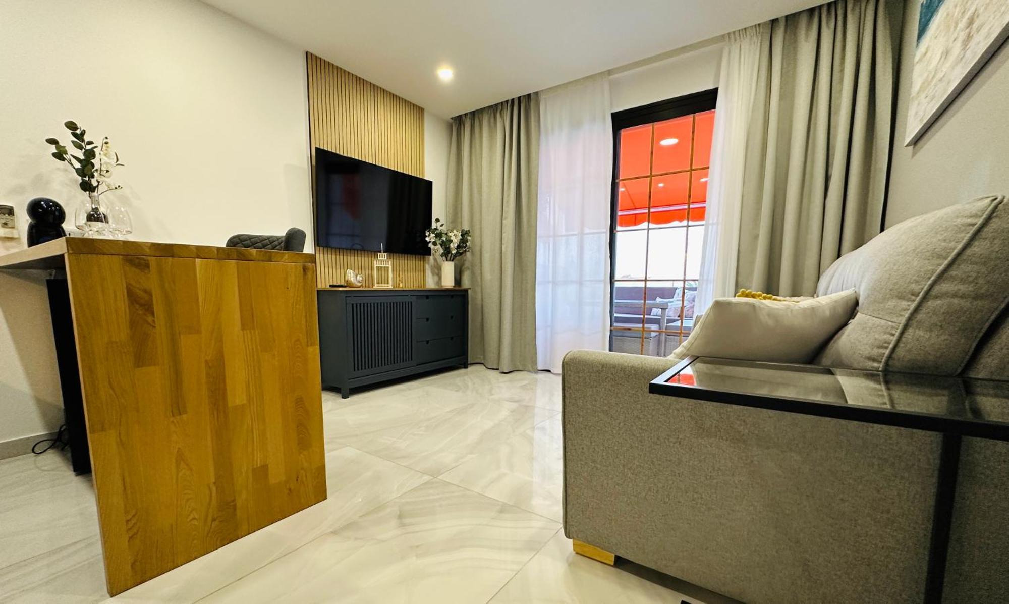 Luxury Diamond - Ocean View, Big Terraces, Air Con, Wifi Apartment ลอส กริสเตียนอส ภายนอก รูปภาพ