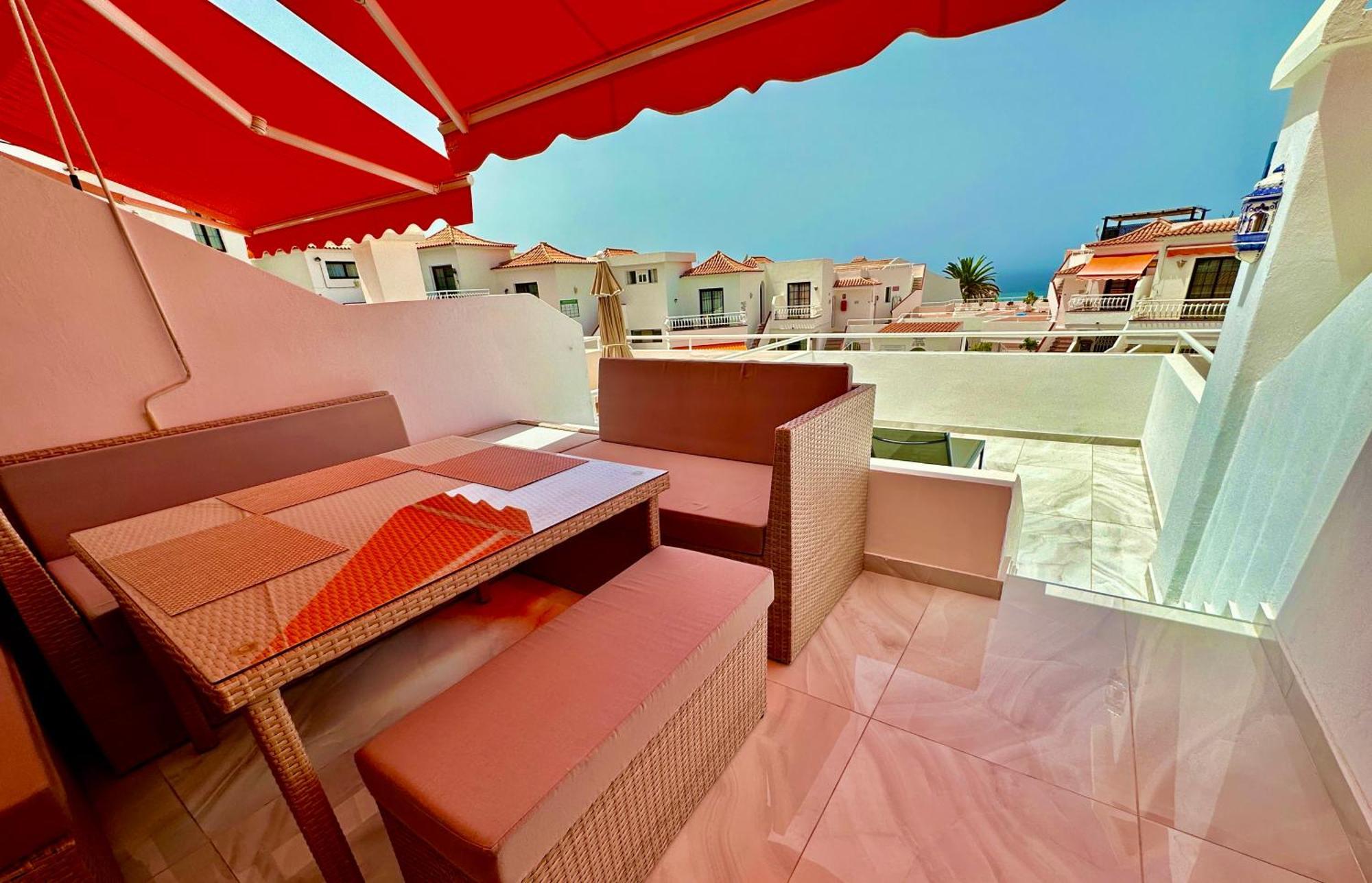 Luxury Diamond - Ocean View, Big Terraces, Air Con, Wifi Apartment ลอส กริสเตียนอส ภายนอก รูปภาพ