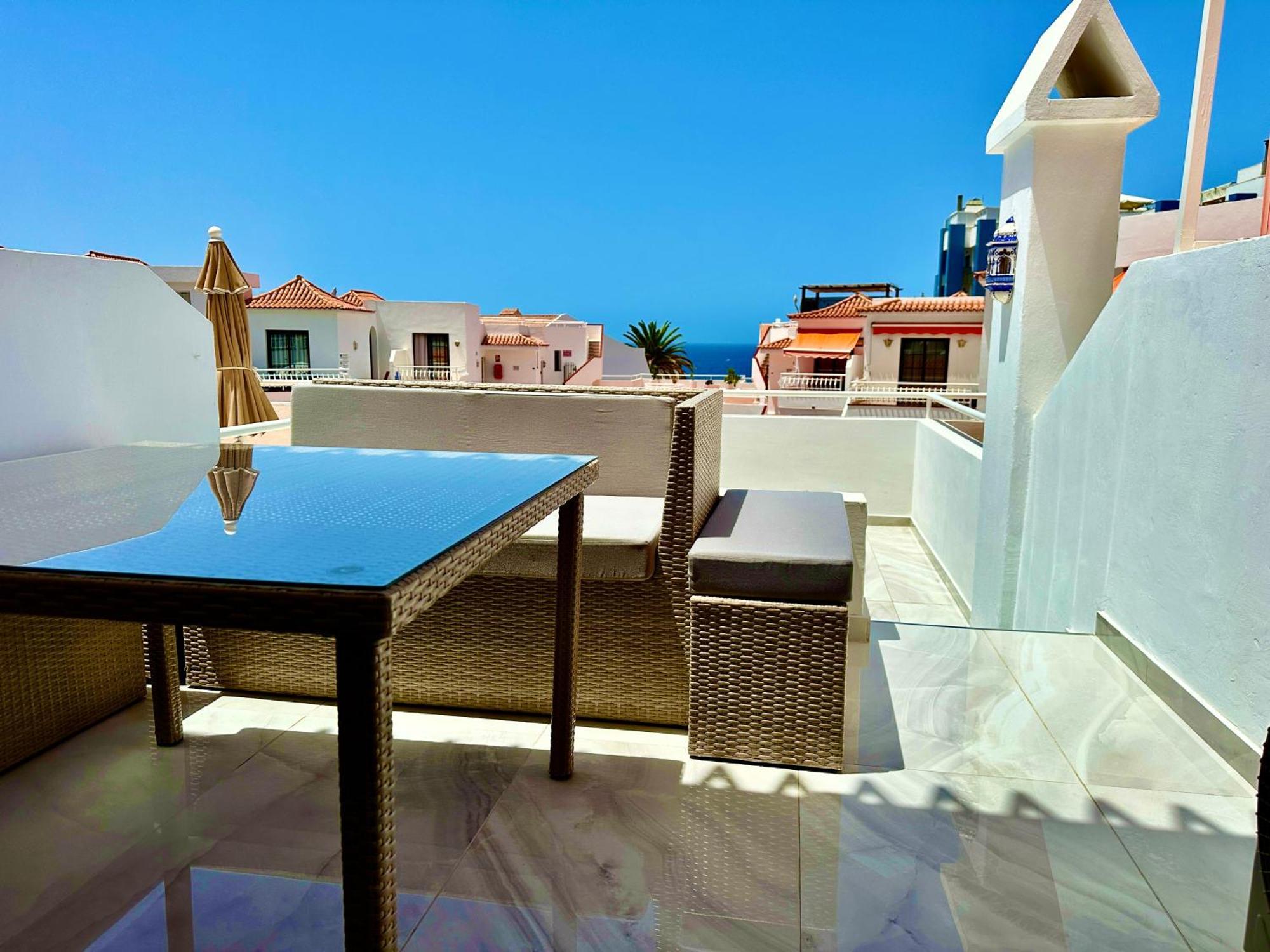 Luxury Diamond - Ocean View, Big Terraces, Air Con, Wifi Apartment ลอส กริสเตียนอส ภายนอก รูปภาพ